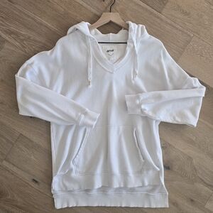 Aerie Soft White Beach Hoodie Small